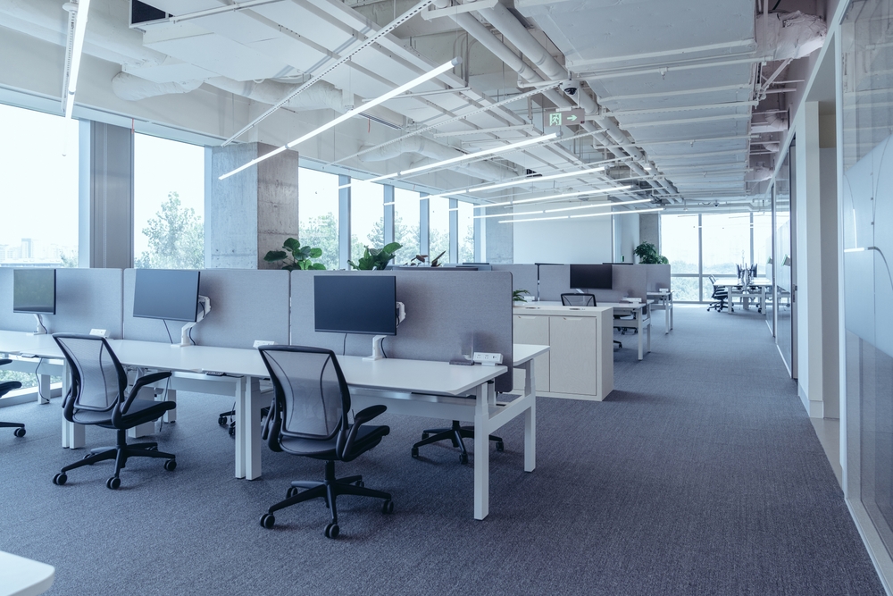 The,Modern,Open-plan,Office,With,A,Clean,,Organized,Layout.,The